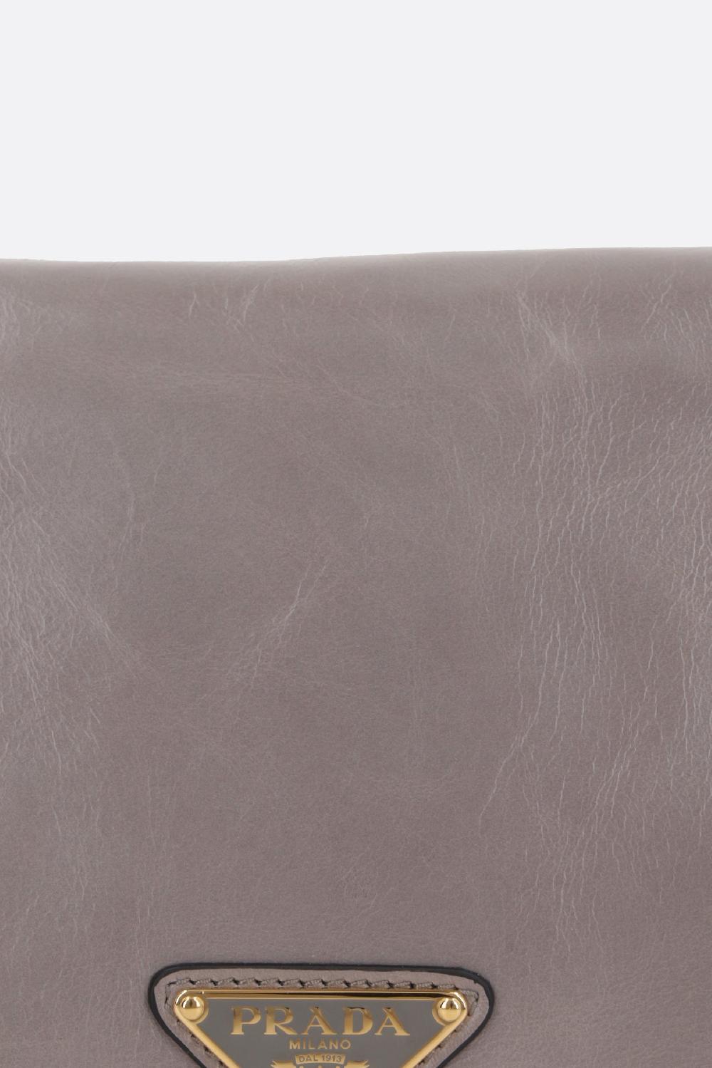 PRADA borsa a spalla in pelle Soft Lux Spedizione Gratuita