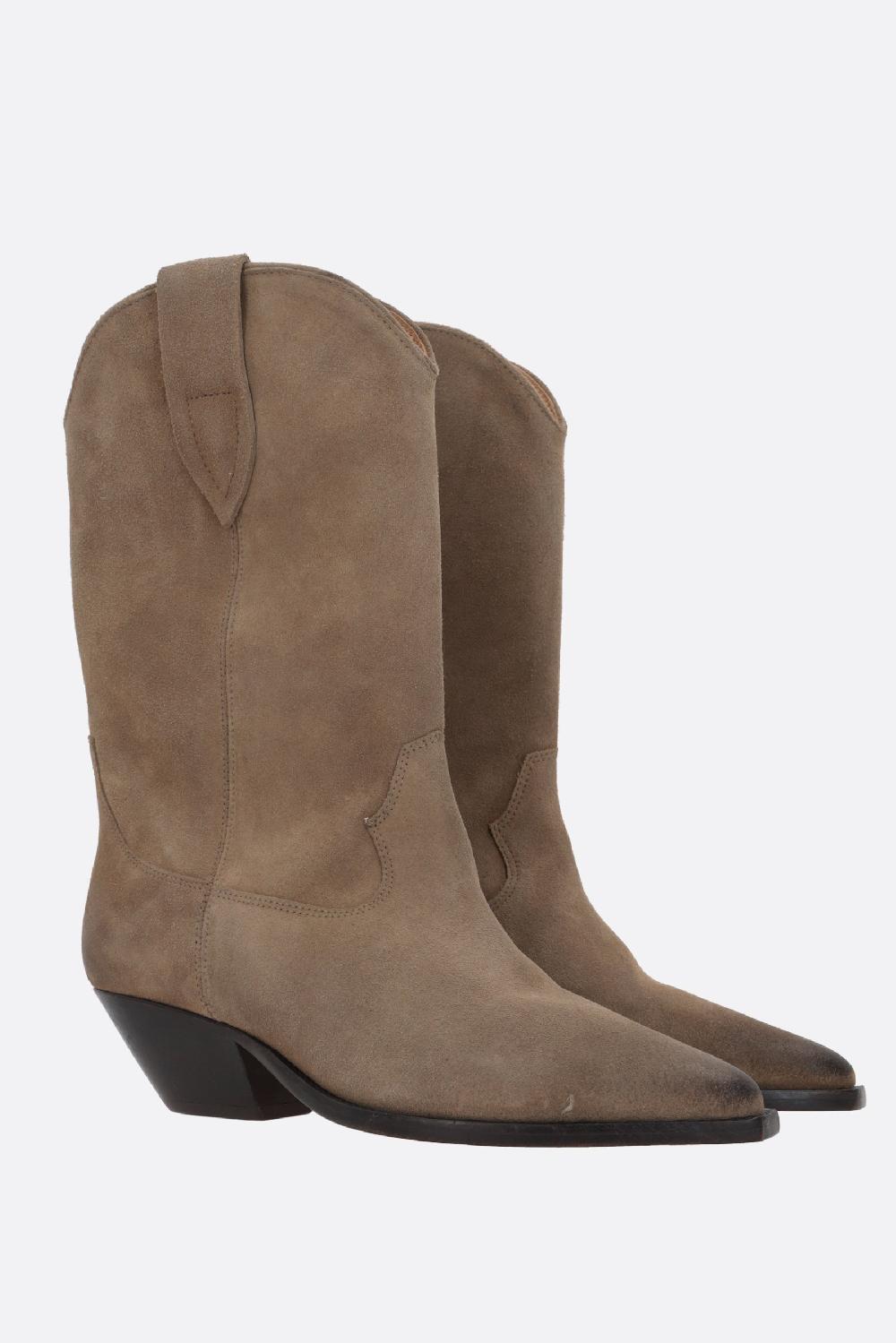 ISABEL MARANT stivaletto texano Duerto in suede Pezzi Unici