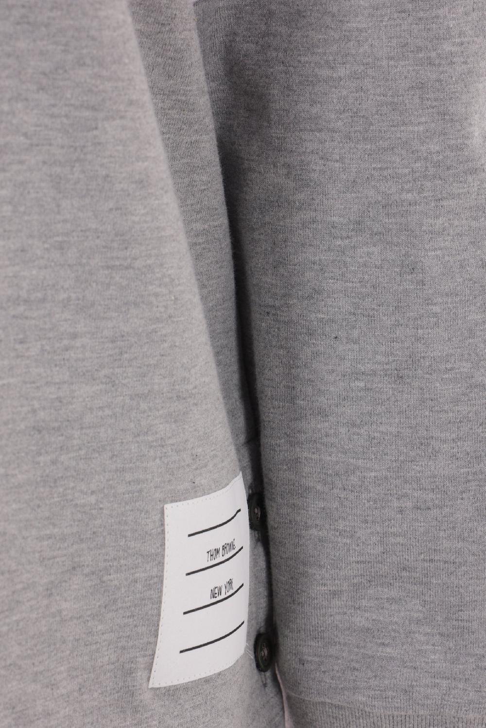 THOM BROWNE t-shirt a maniche lunghe in cotone con dettaglio 4-bar Soddisfazione Garantita