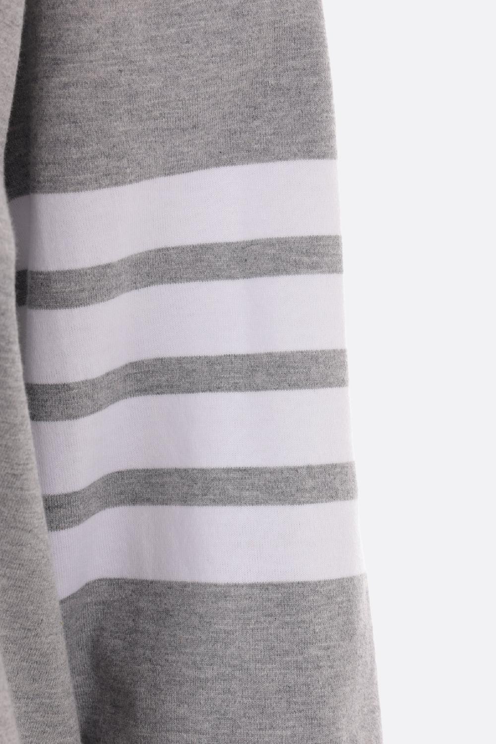 THOM BROWNE t-shirt a maniche lunghe in cotone con dettaglio 4-bar Soddisfazione Garantita