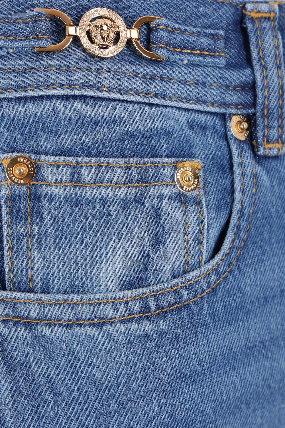VERSACE jeans a gamba larga in denim Medusa '95 Offerta