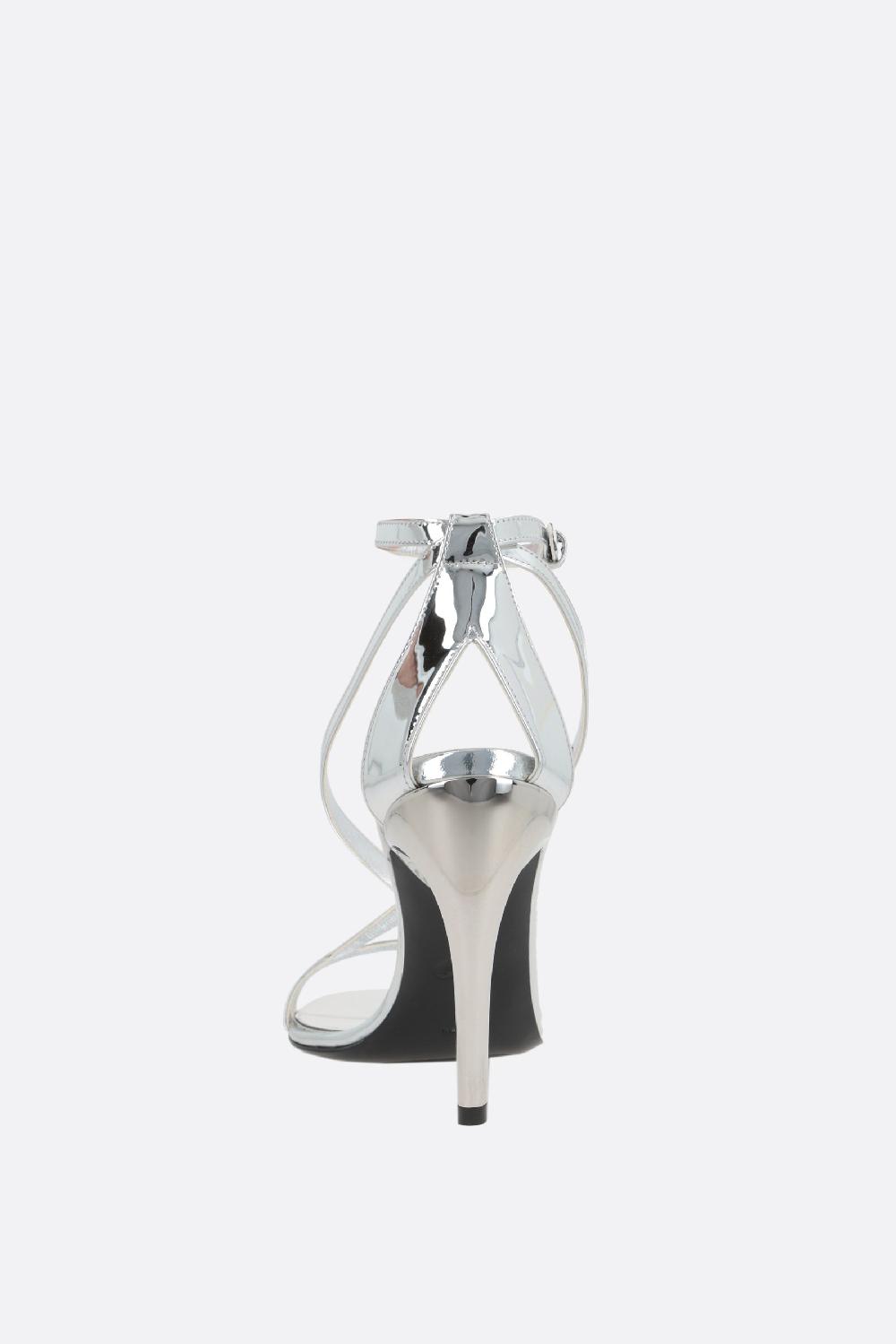 ALEXANDER McQUEEN sandalo Armadillo in ecopelle effetto specchio Economico