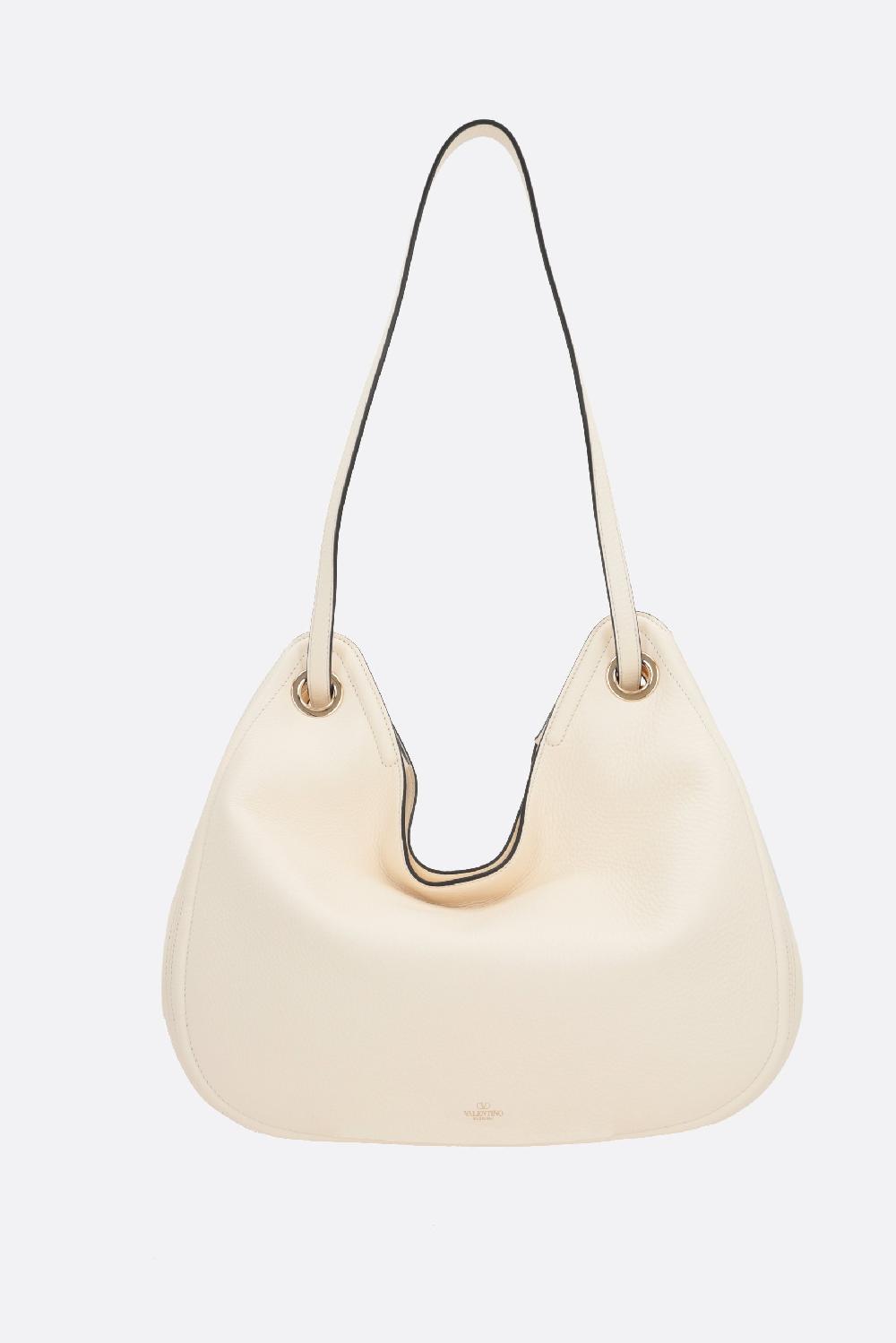 VALENTINO GARAVANI borsa hobo VLogo Gate in pelle martellata Moda
