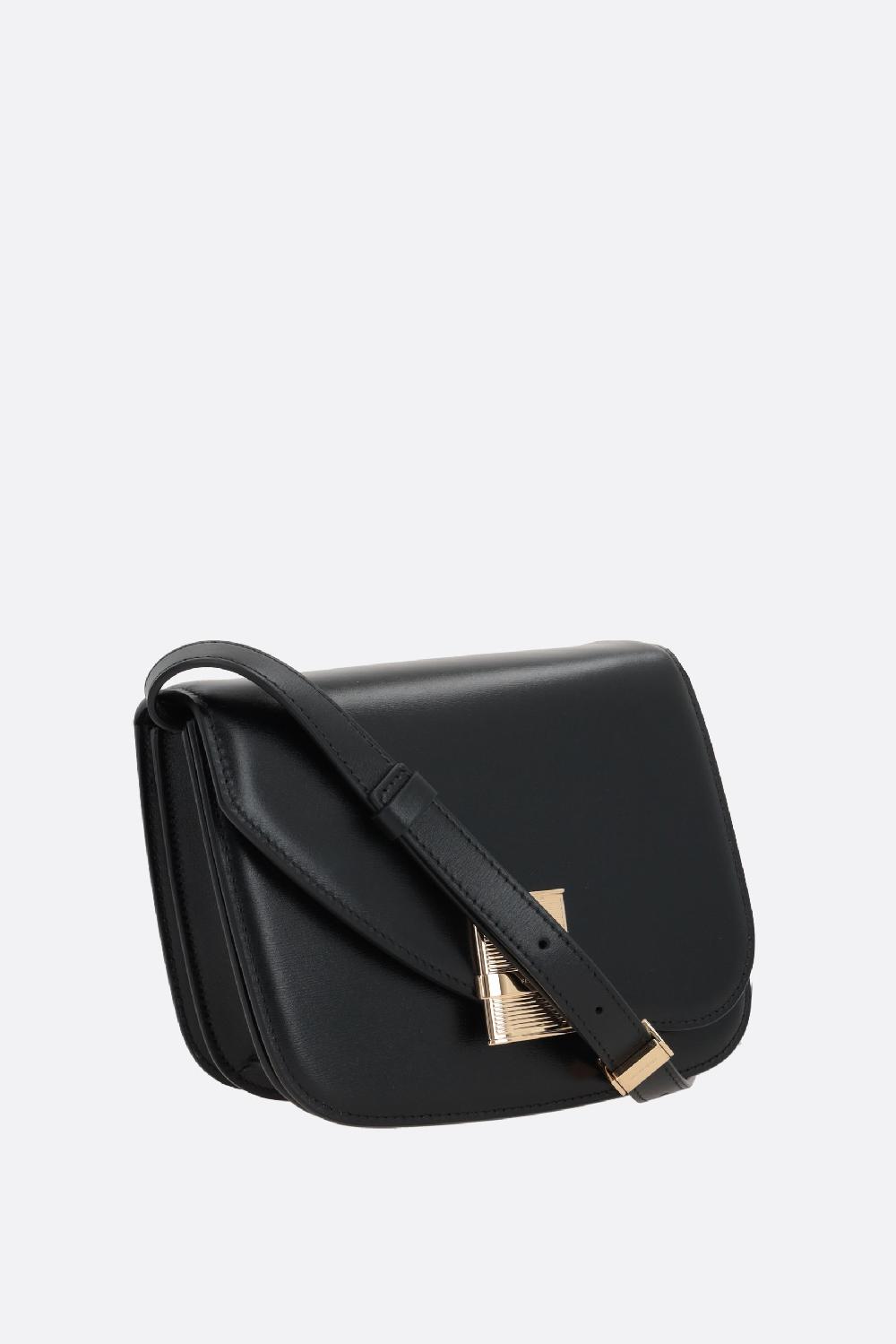 FERRAGAMO borsa a spalla Fiamma small in pelle liscia 2025