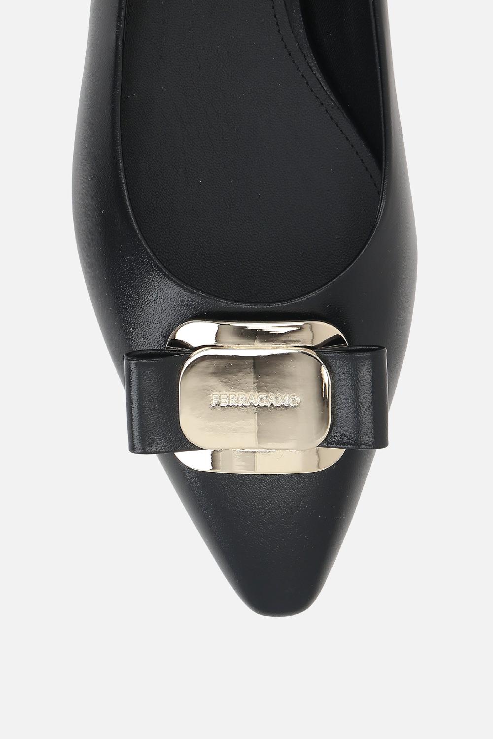 FERRAGAMO ballerina Zea in nappa Qualità