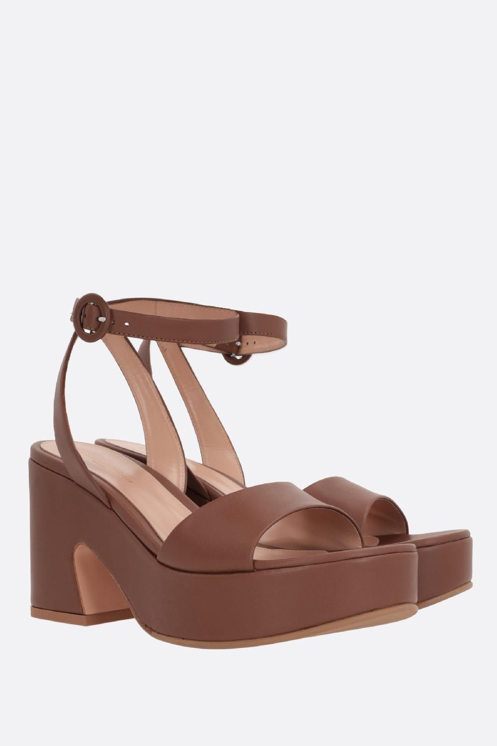 GIANVITO ROSSI sandalo platform Alma in nappa Pezzi Unici