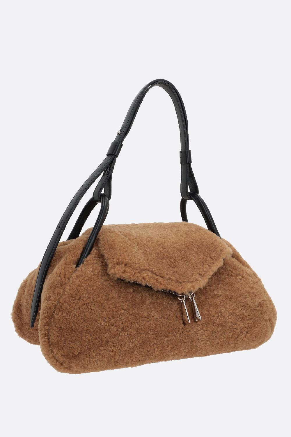 AMINA MUADDI borsa a mano Gemini in shearling Qualità Garantita