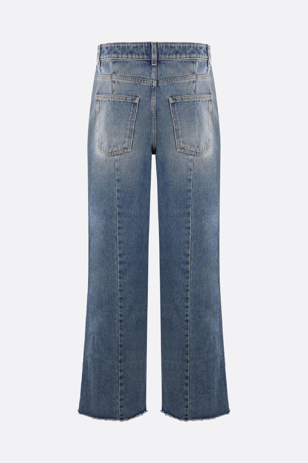 GIVENCHY jeans a gamba larga in denim Promozione Limitata