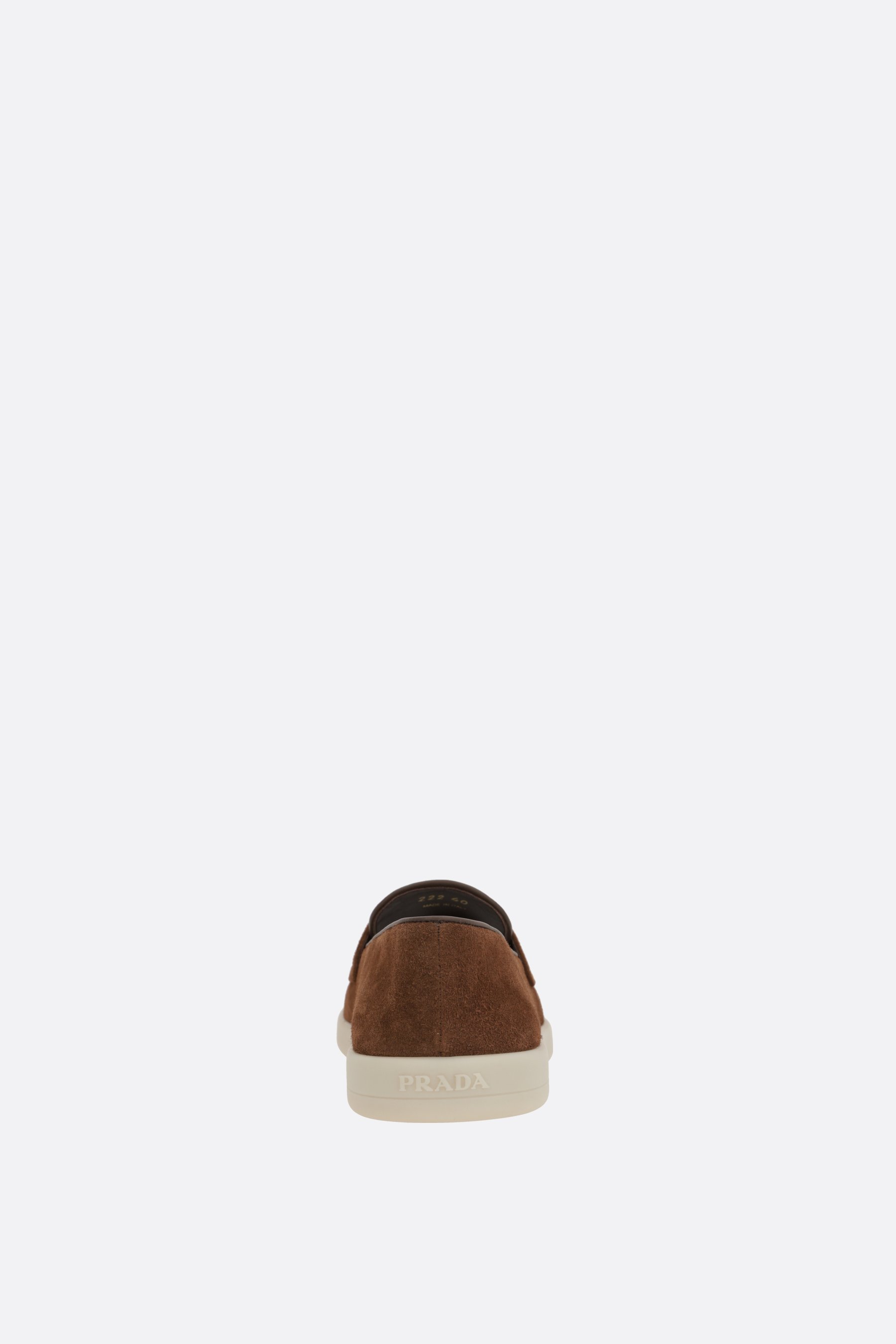 PRADA mocassino in suede Sottocosto