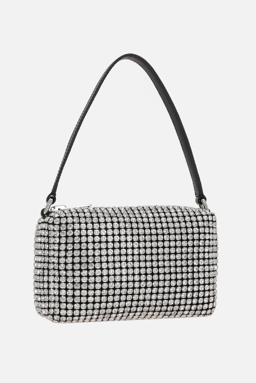 ALEXANDER WANG borsa a mano Heiress media in rete con strass Convenienza