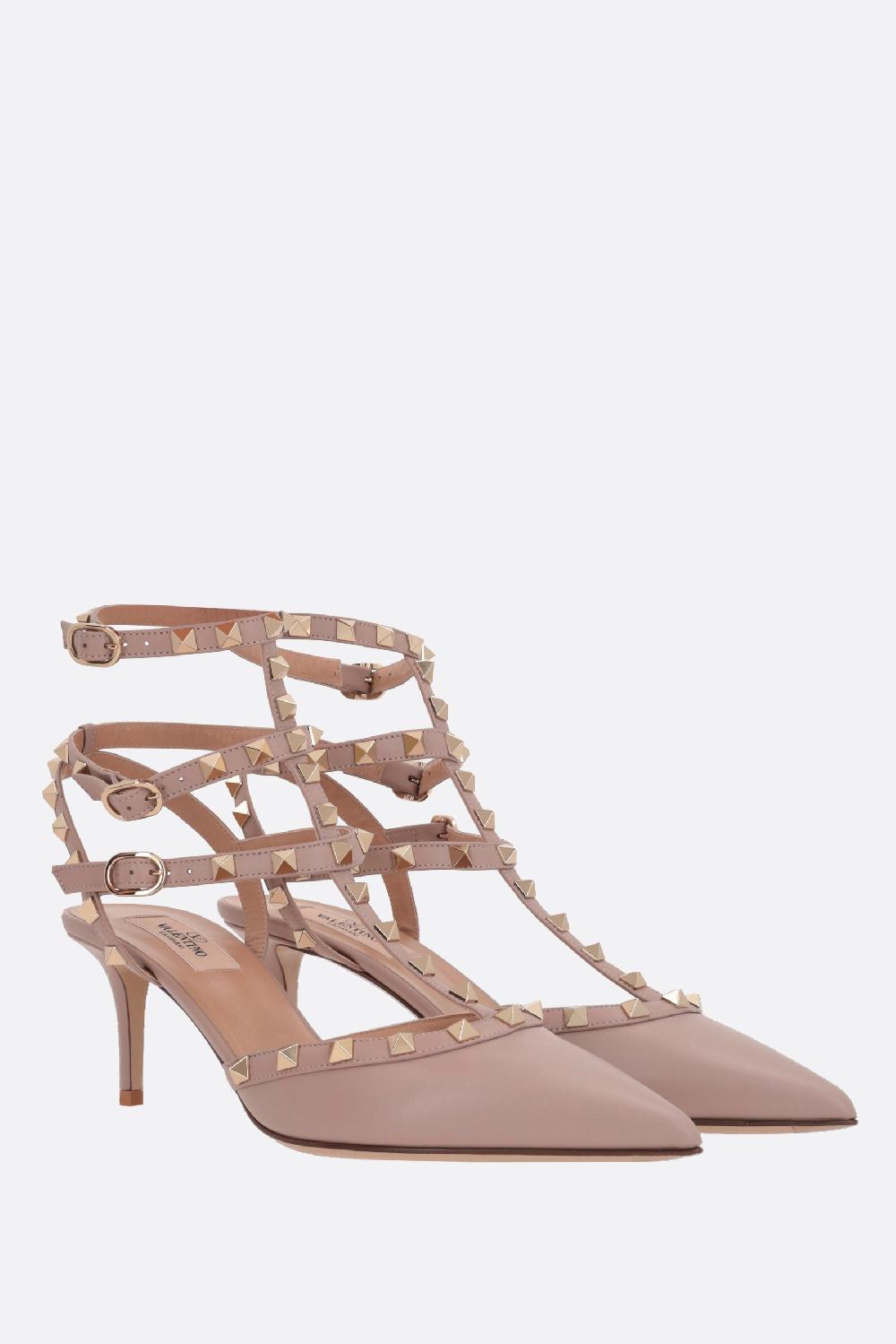VALENTINO GARAVANI slingback Rockstud in pelle liscia Online