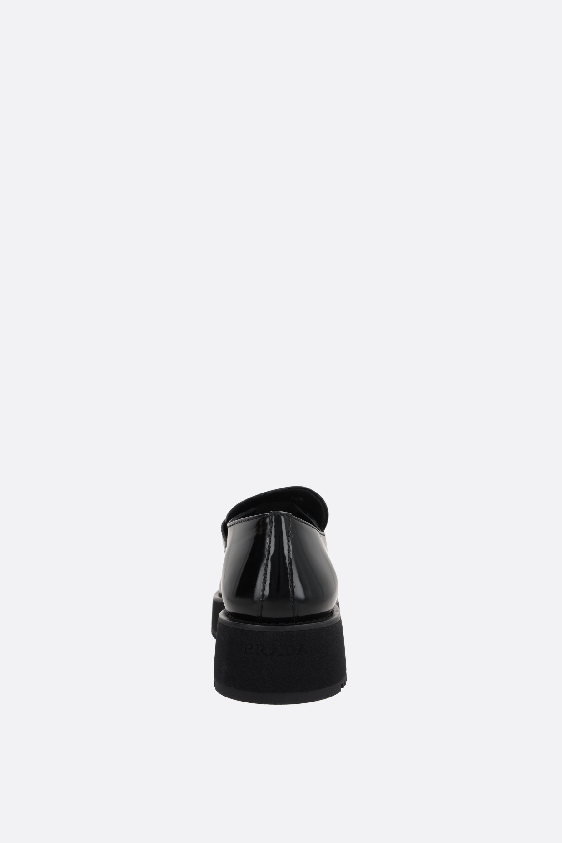 PRADA mocassino flatform in pelle spazzolata Latest stili