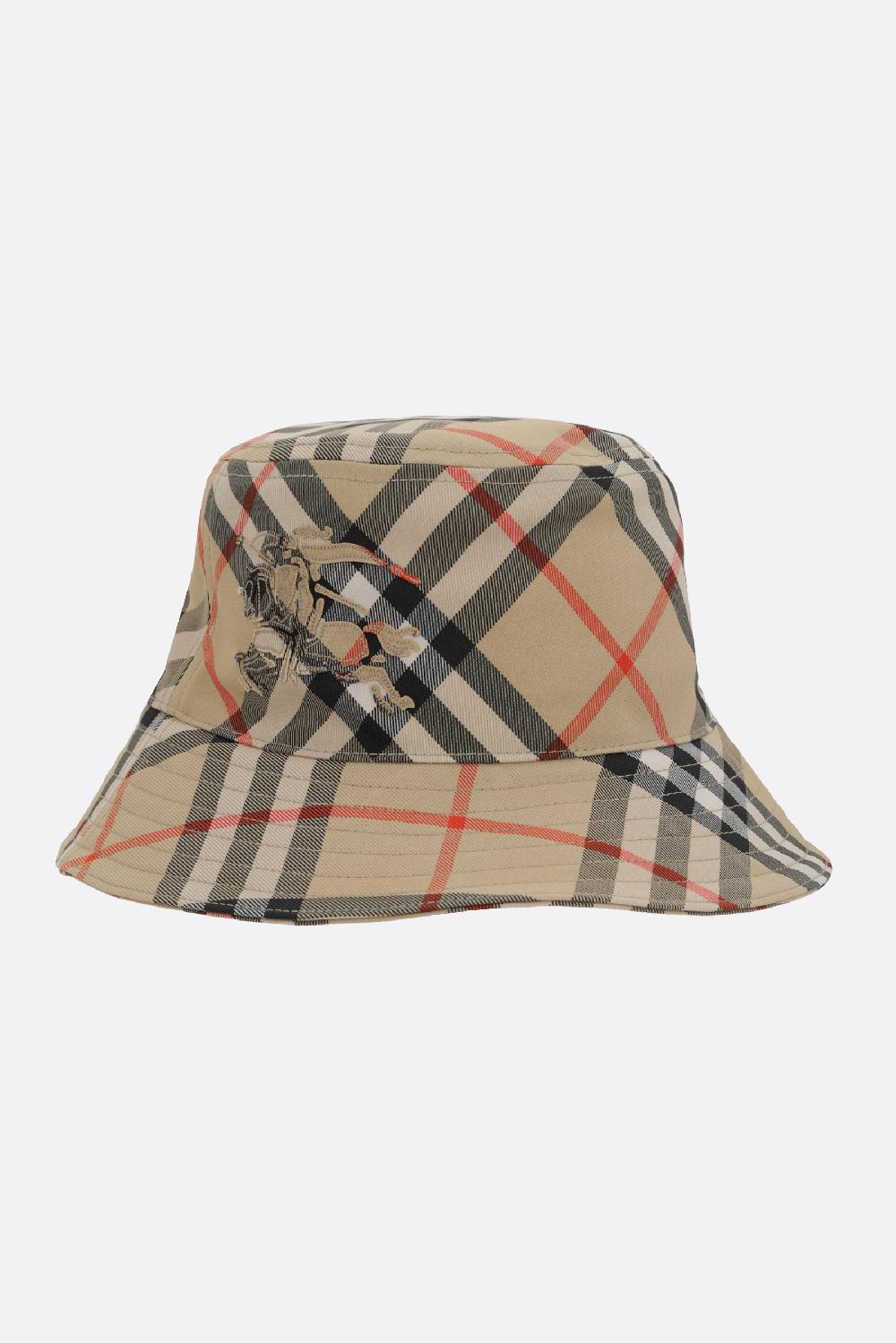 BURBERRY cloche in nylon stampa Check Fino al 65% di sconto