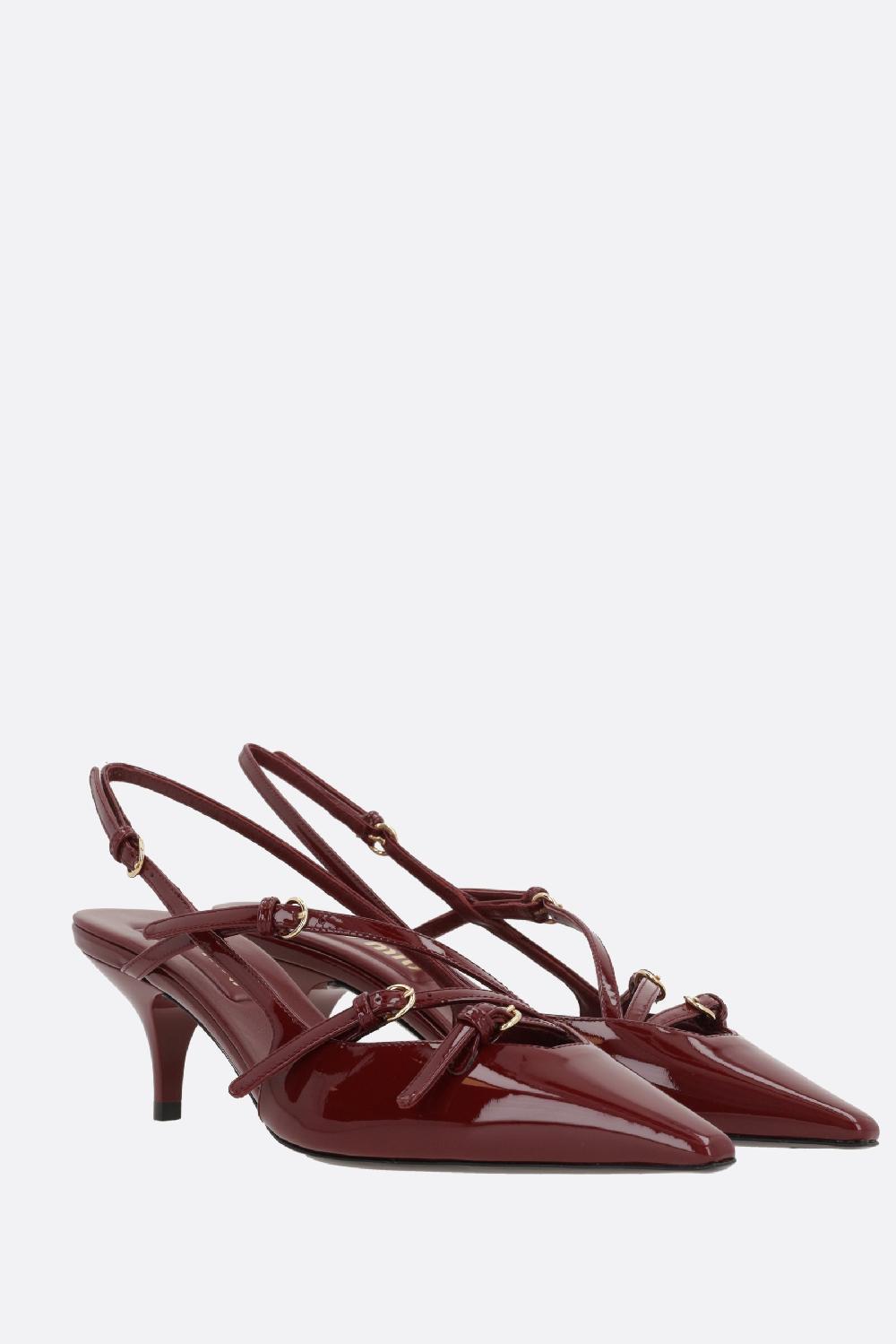 MIU MIU slingback in vernice con fibbie Only for today
