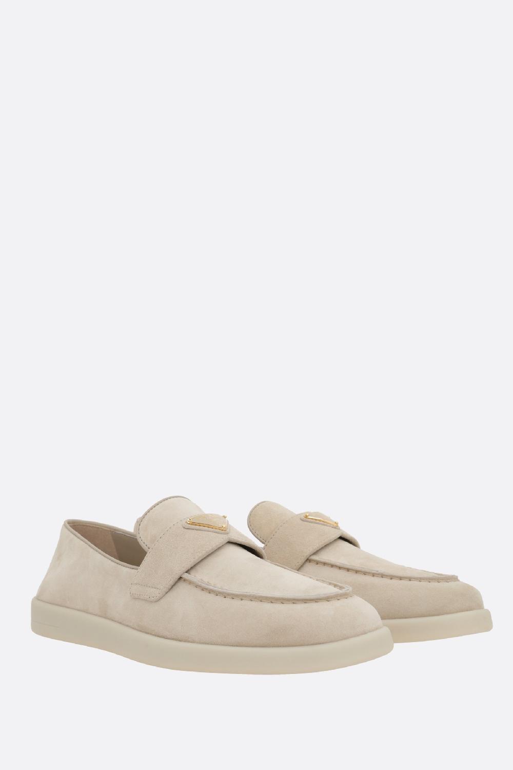 PRADA mocassino in suede Offerta speciale della fabbrica