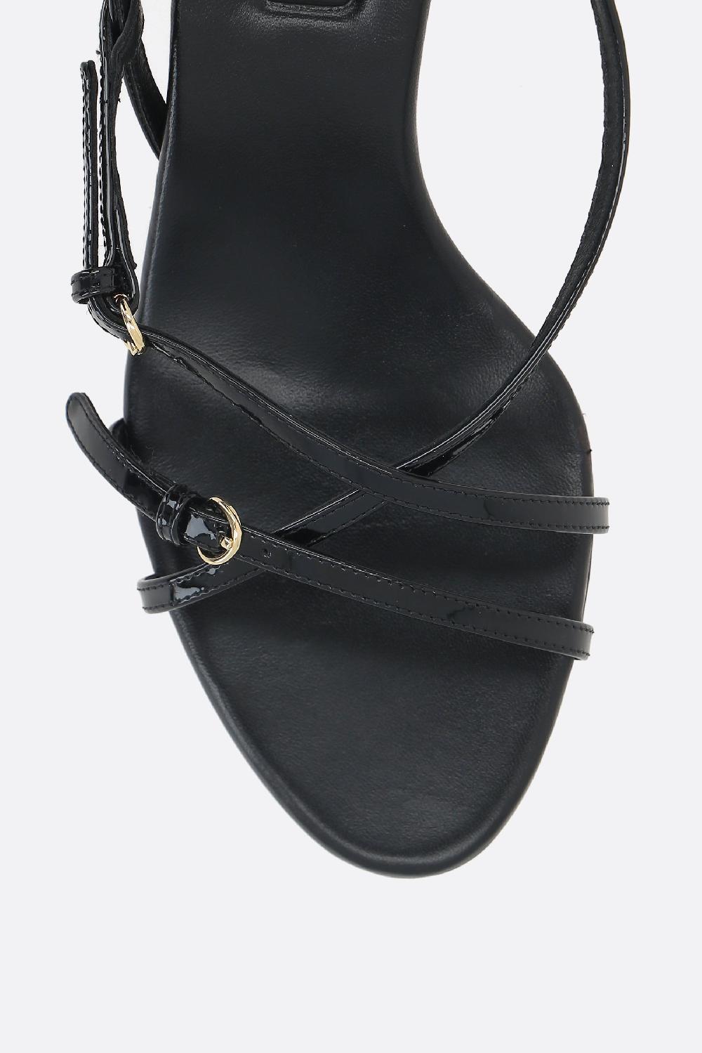 MIU MIU sandalo in vernice con fibbie Sostegno trimestrale