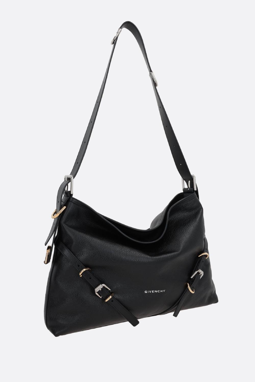 GIVENCHY borsa a spalla Voyou media in pelle martellata Discount Store per i nuovi prodotti