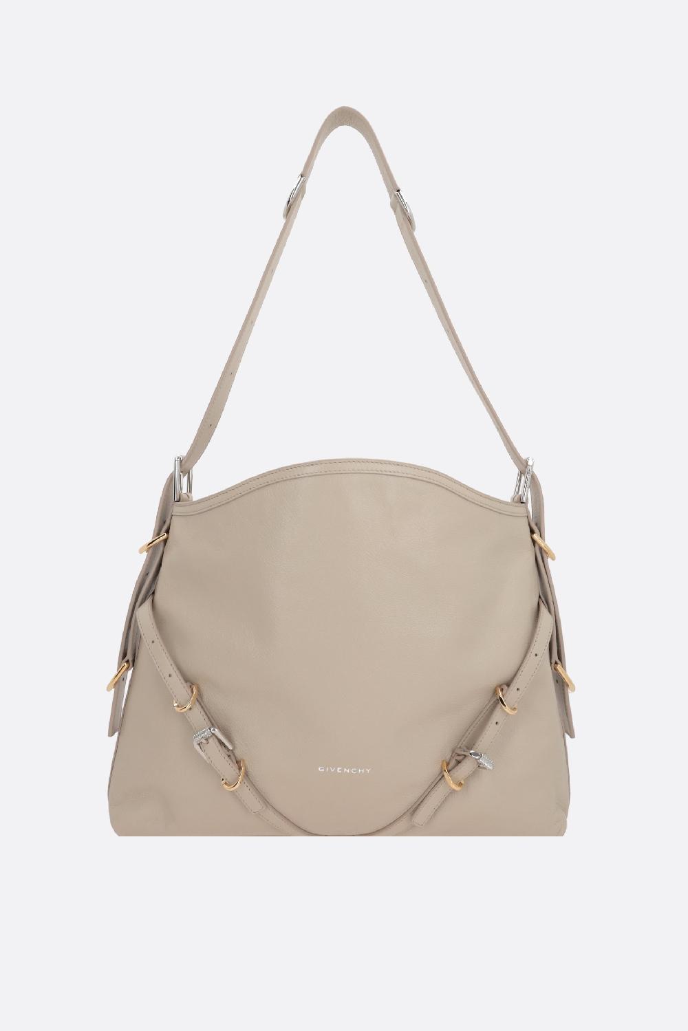 GIVENCHY borsa a spalla Voyou media in pelle martellata Super sconto