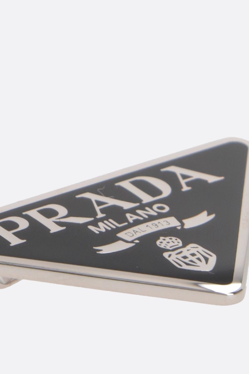 PRADA set due fermagli per capelli in metallo con logo 50% di sconto con spedizione gratuita
