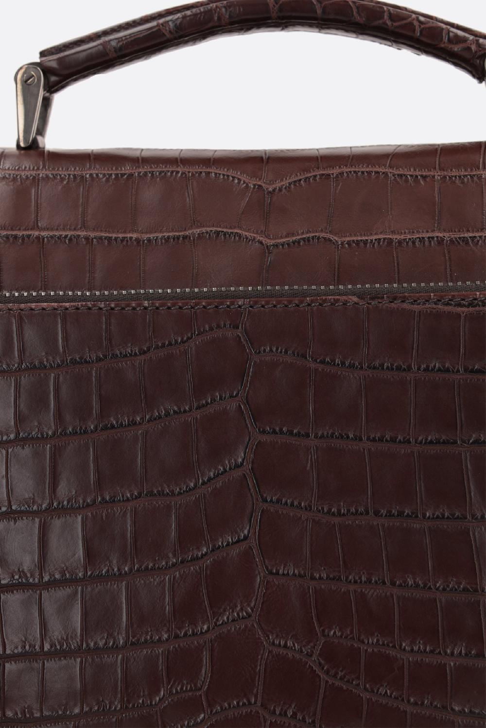 PRADA borsa da lavoro in pelle di coccodrillo Officina