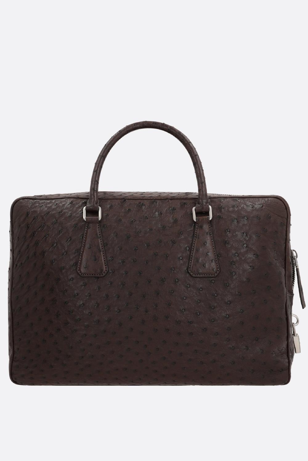 PRADA borsa business in pelle di struzzo Limitato a 3 giorni