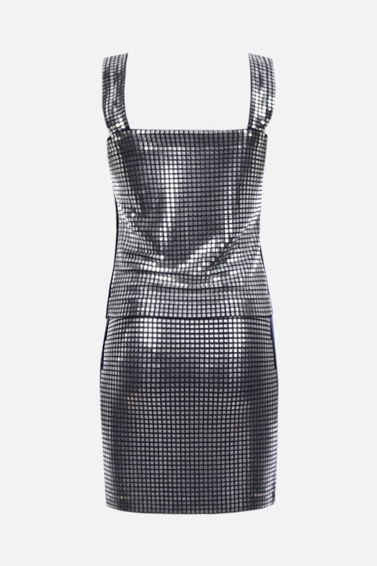 PACO RABANNE WOMAN completo top e gonna in jersey con placche metalliche Nuovo