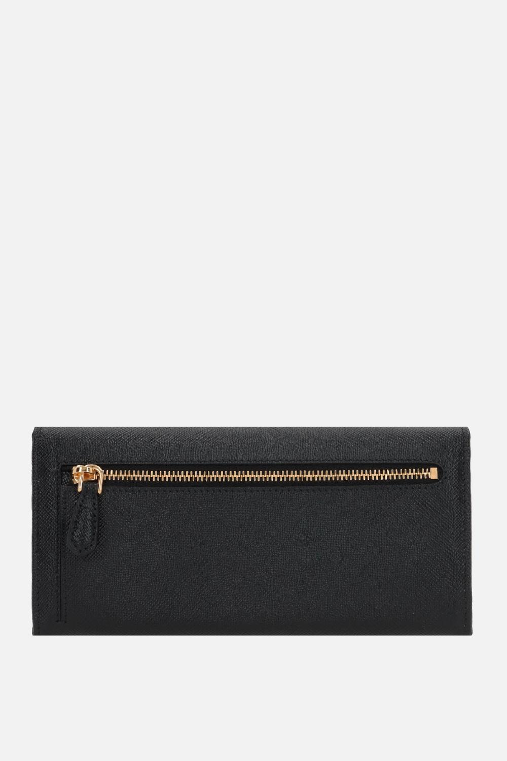 PRADA portafogli continental in pelle Saffiano Promozione