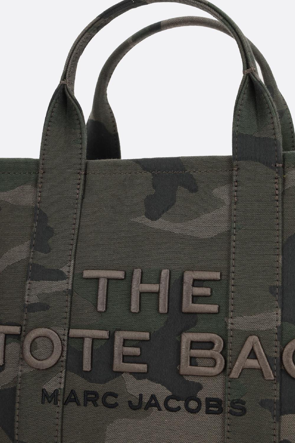 MARC JACOBS borsa tote The Camo Jacquard Medium in canvas Spedizione Gratuita