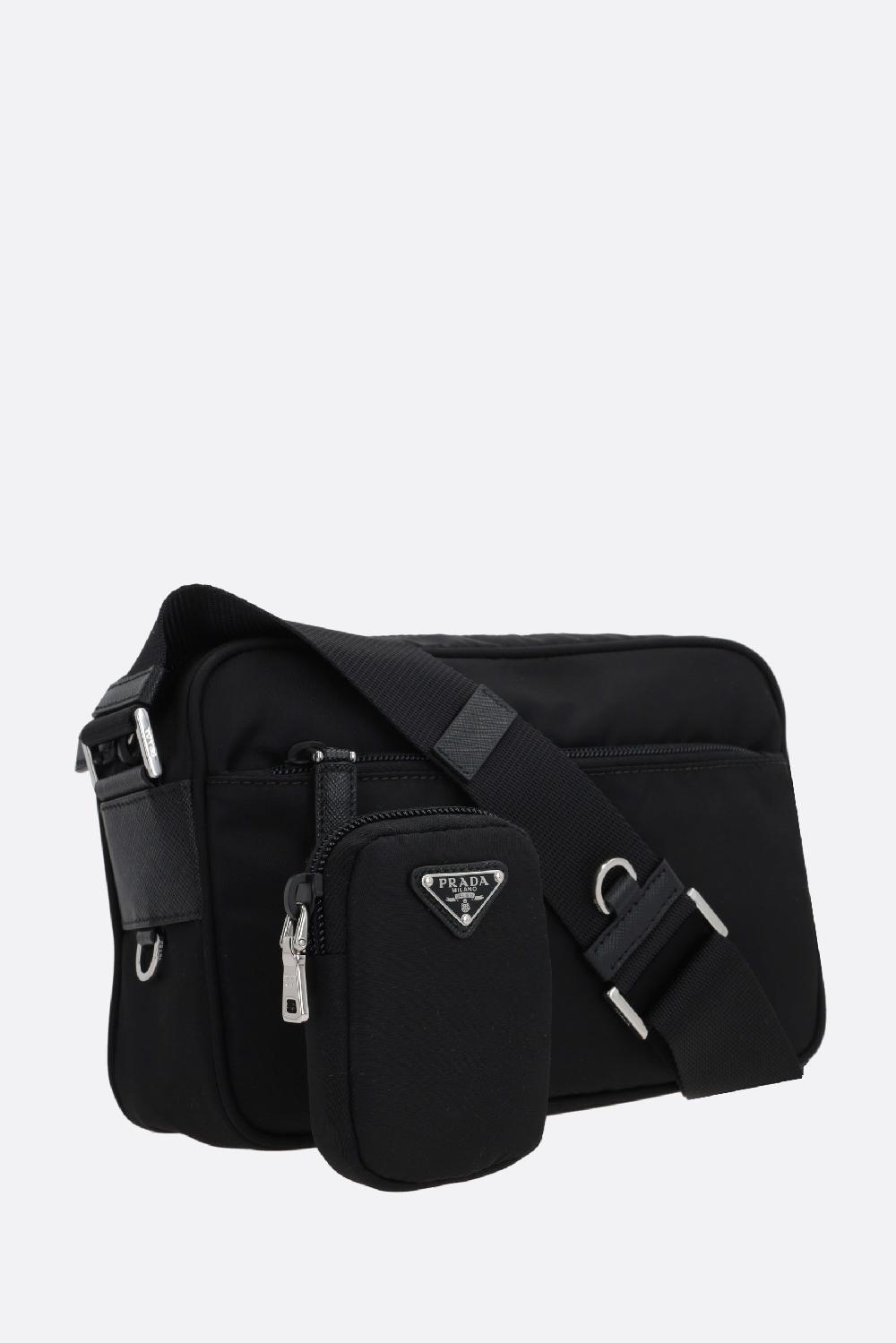 PRADA borsa a tracolla in Re-Nylon con logo Convenienza