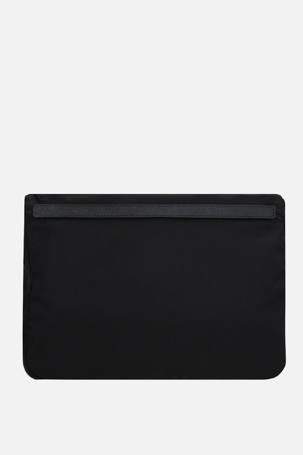 PRADA borsa a spalla large in Re-Nylon con logo Sconto