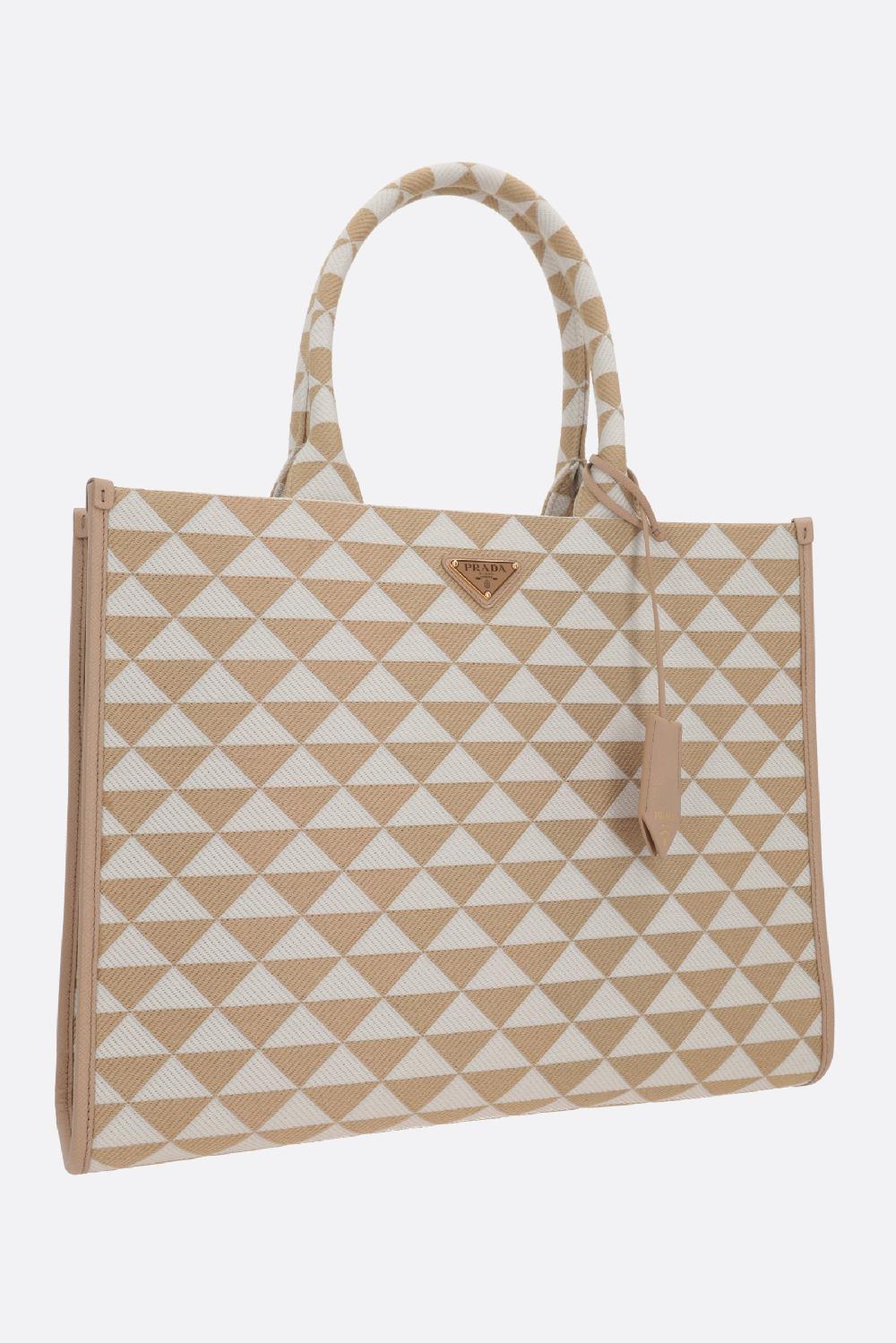 PRADA borsa tote Prada Symbole large in jacquard Offerta