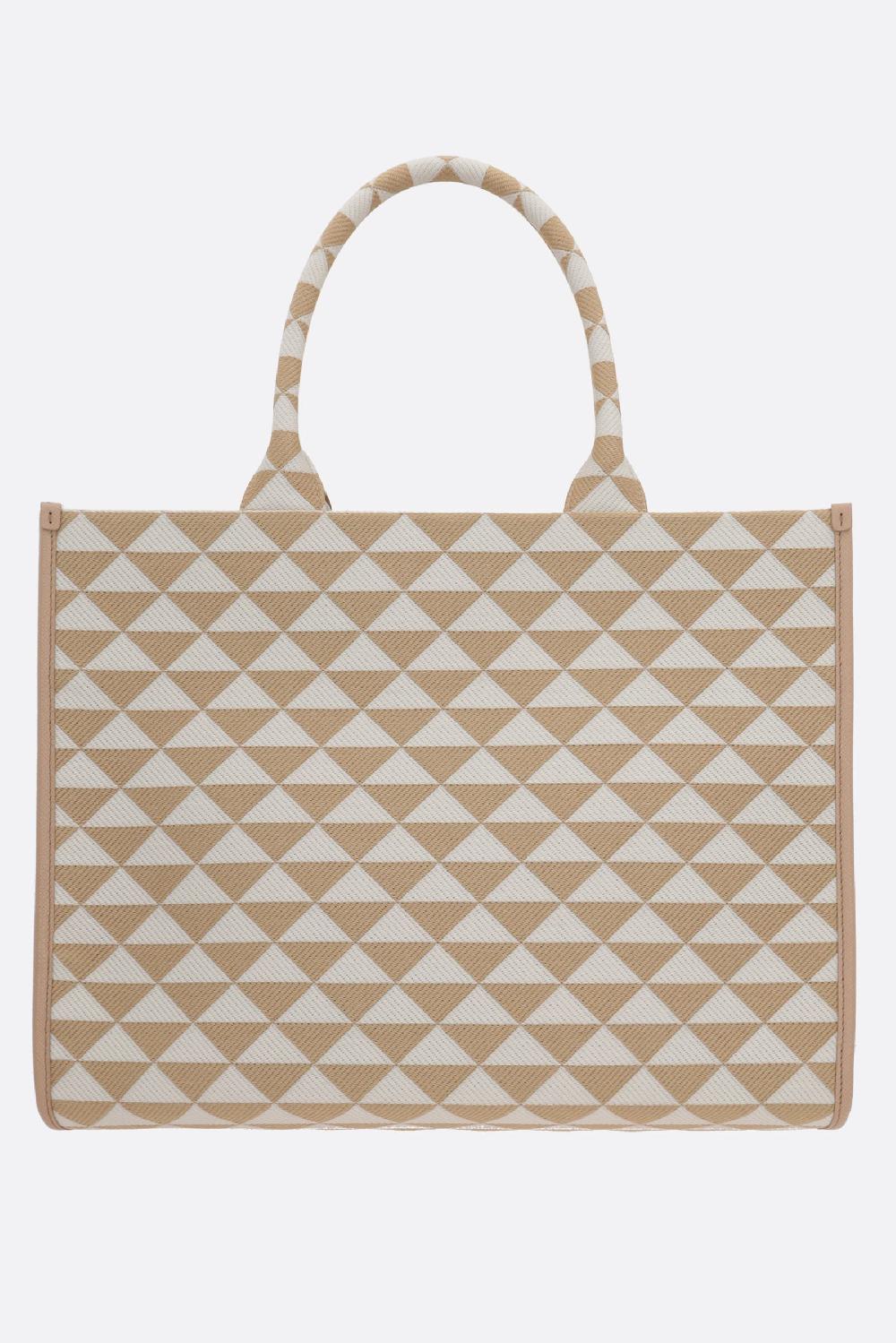 PRADA borsa tote Prada Symbole large in jacquard Offerta