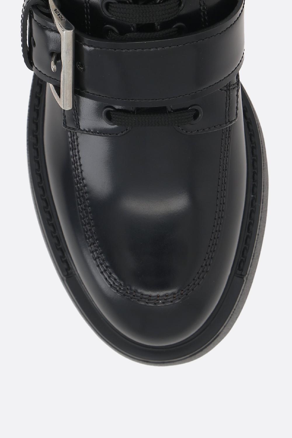 PRADA scarpa derby Diapason in pelle spazzolata Economico
