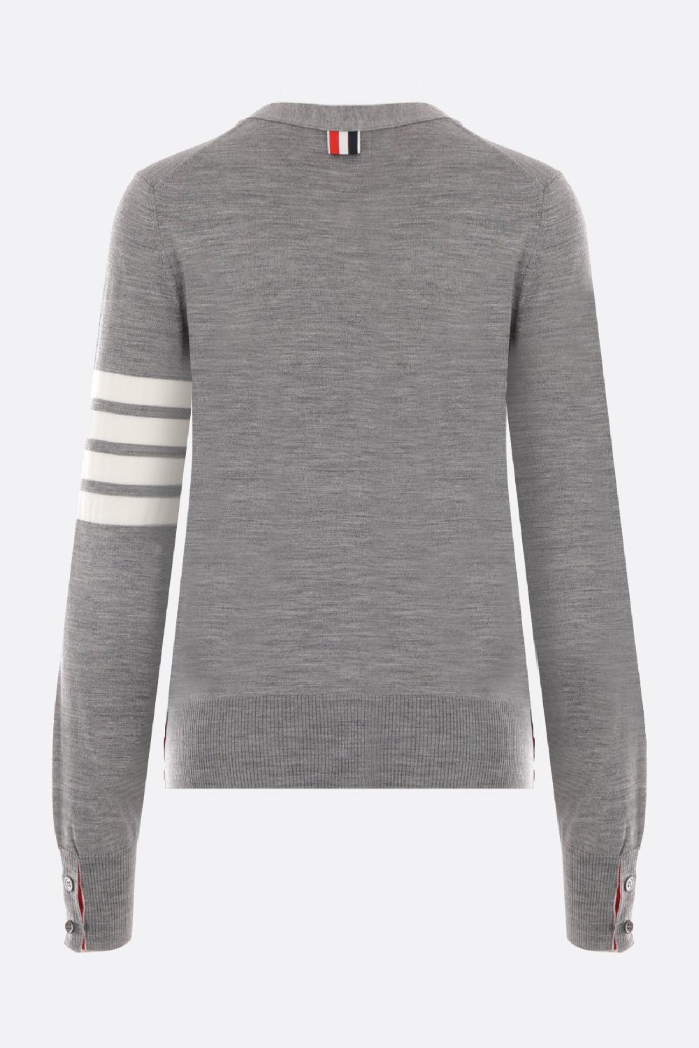 THOM BROWNE cardigan in lana Outlet