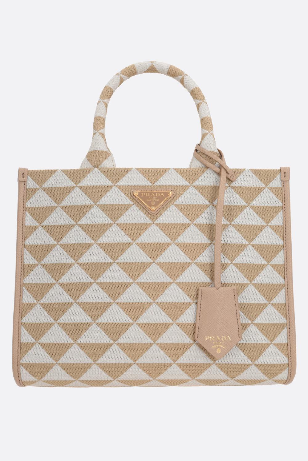 PRADA borsa tote Prada Symbole small in jacquard Offerte