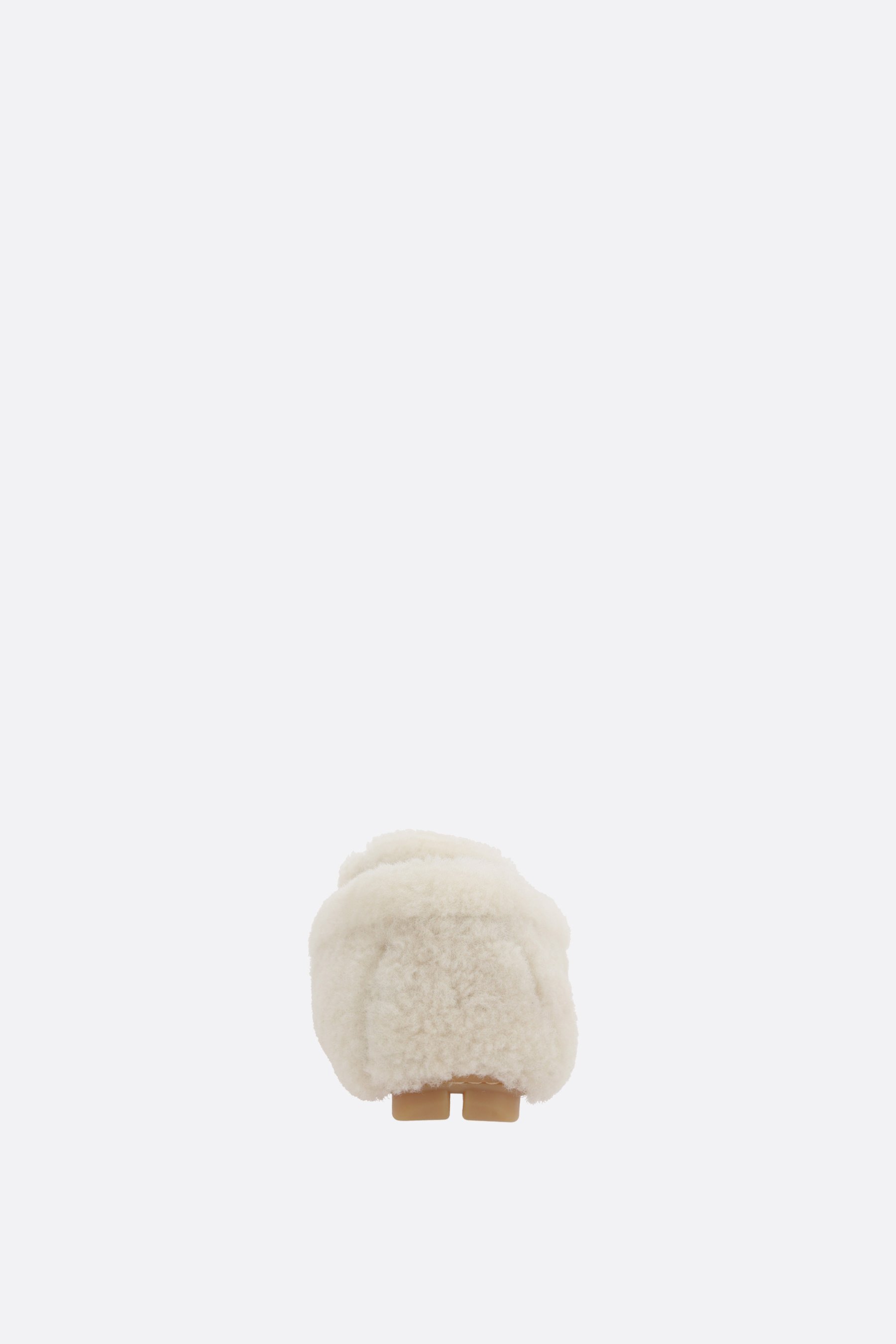 PRADA mocassino driver in shearling Vendita Calda