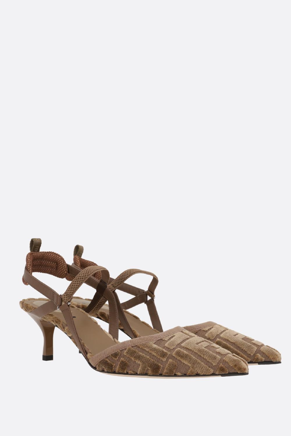 FENDI slingback Colibrì Lite in velluto jacquard FF I Più Venduti