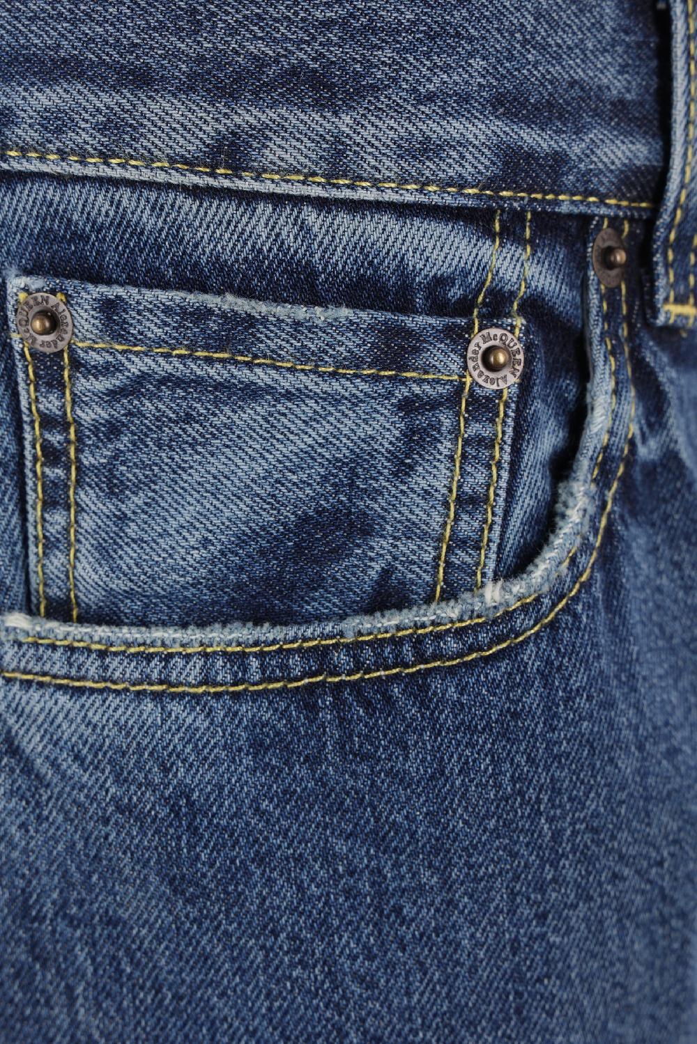 ALEXANDER McQUEEN jeans loose-fit in denim Fornitura limitata