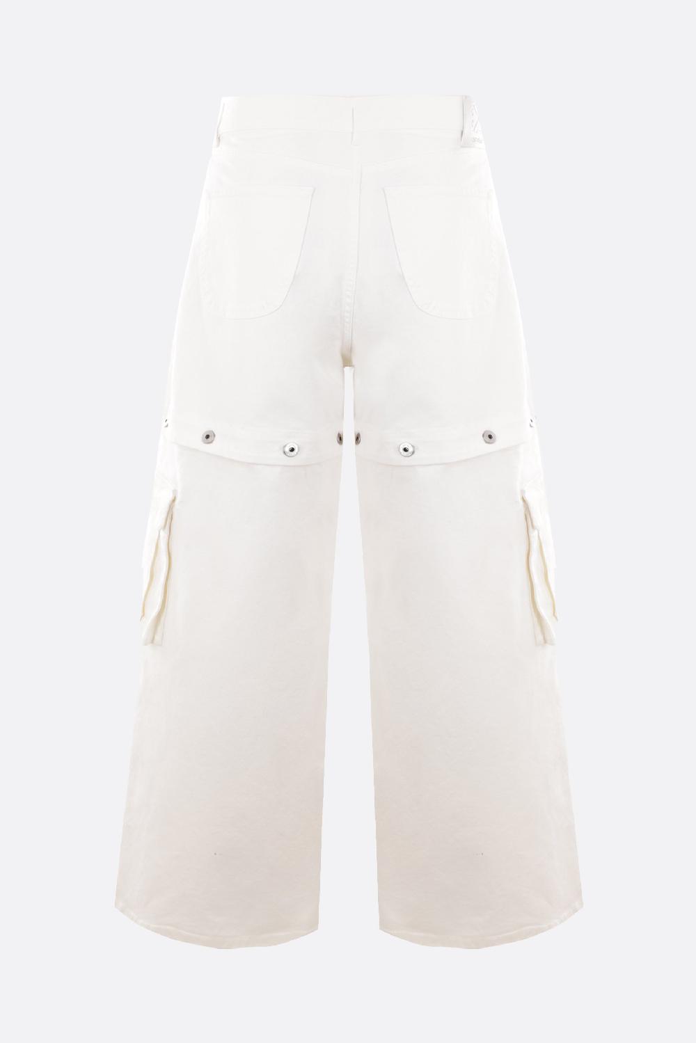 OFF WHITE jeans baggy-fit in denim ricamo logo Shopping online