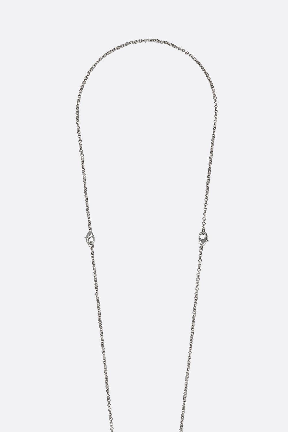 DOLCE & GABBANA collana a catena in ottone con goccia e logo DG Offerta esclusiva