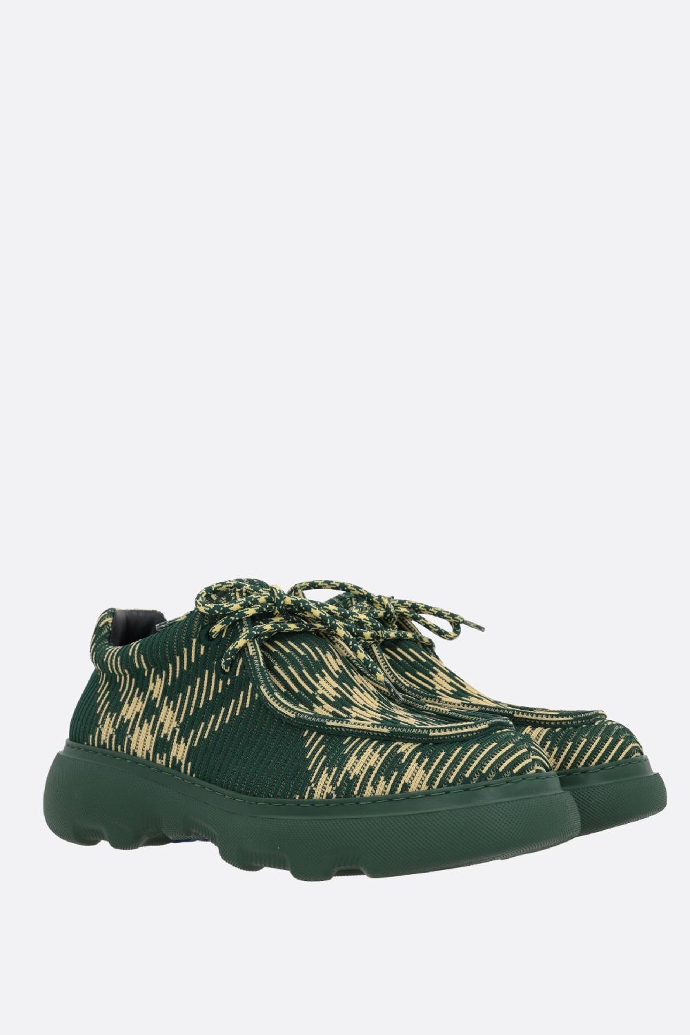 BURBERRY creeper in nylon stretch stampa Check Vendite stagionali