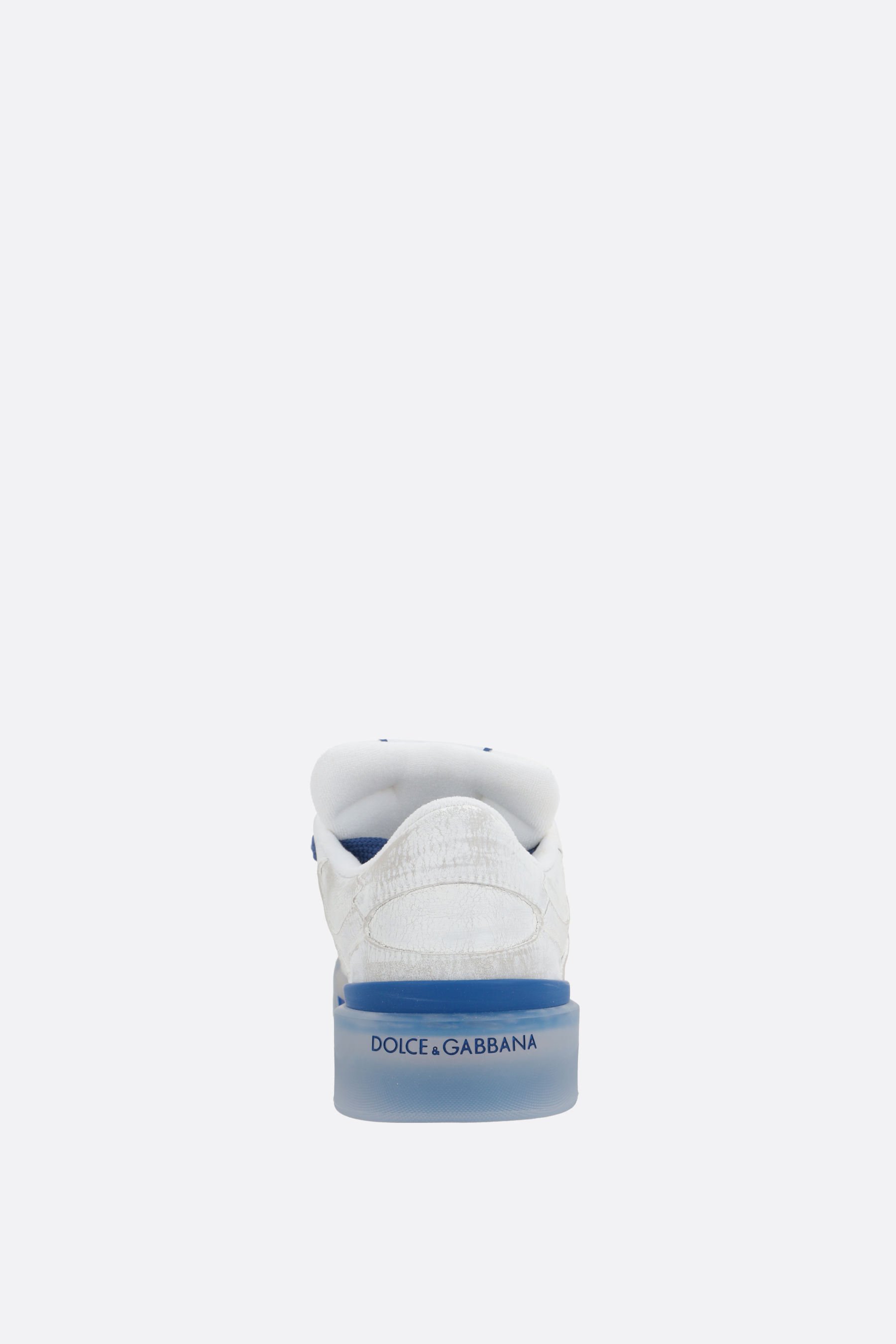 DOLCE & GABBANA sneaker New Roma in pelle liscia effetto dipinto Cyber Monday