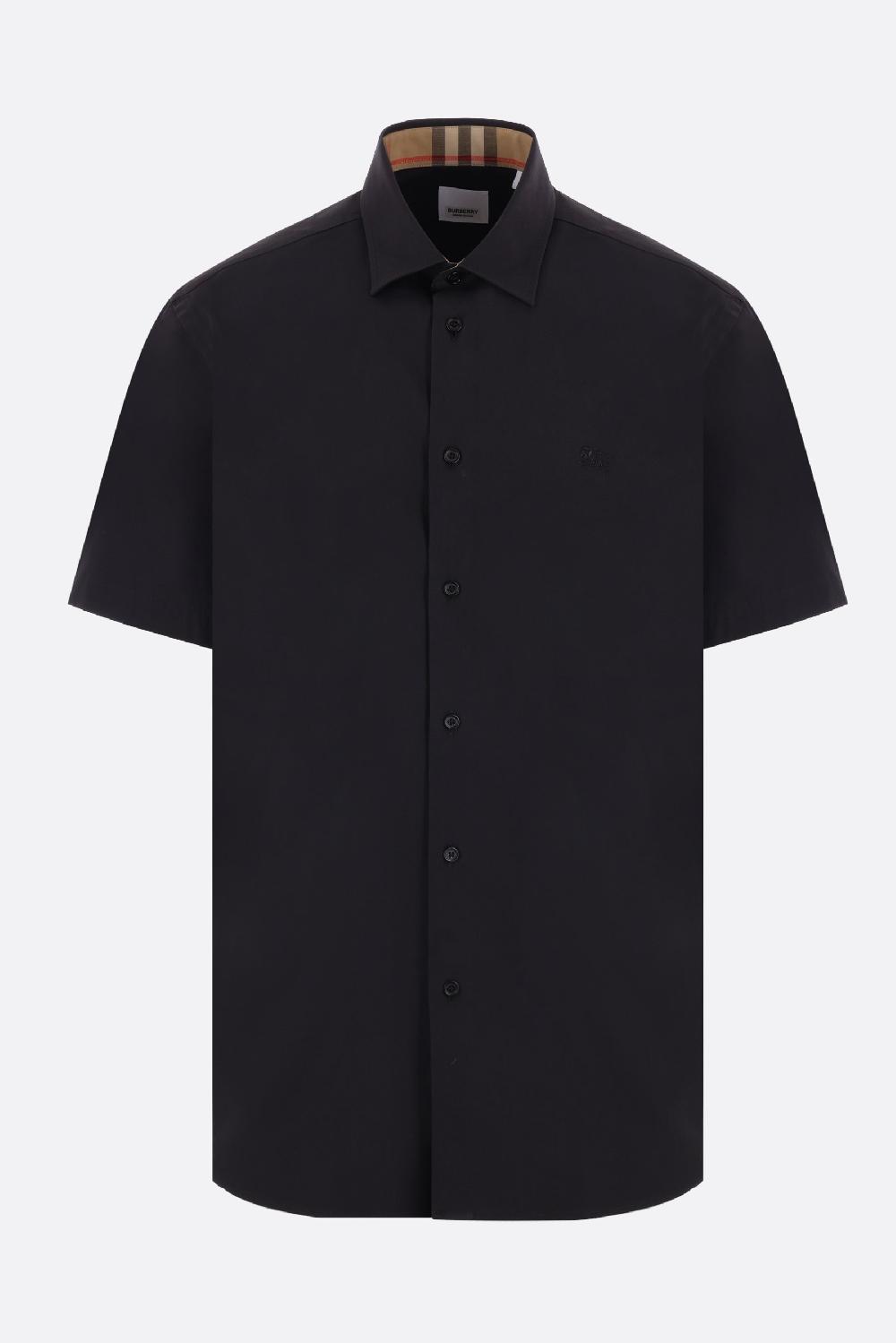 BURBERRY camicia in popeline ricamo logo