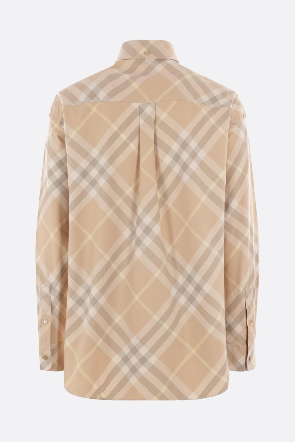 BURBERRY camicia oversize in gabardine Offerta per la Festa della Mamma