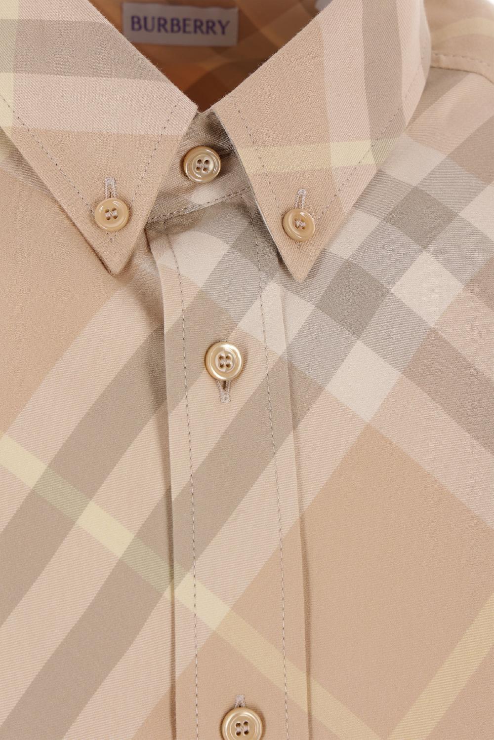 BURBERRY camicia oversize in gabardine Offerta per la Festa della Mamma