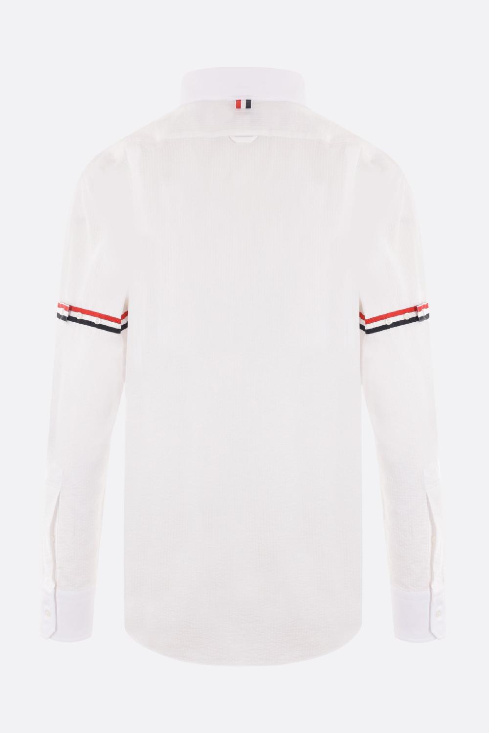 THOM BROWNE camicia in seersucker Nuovi prodotti