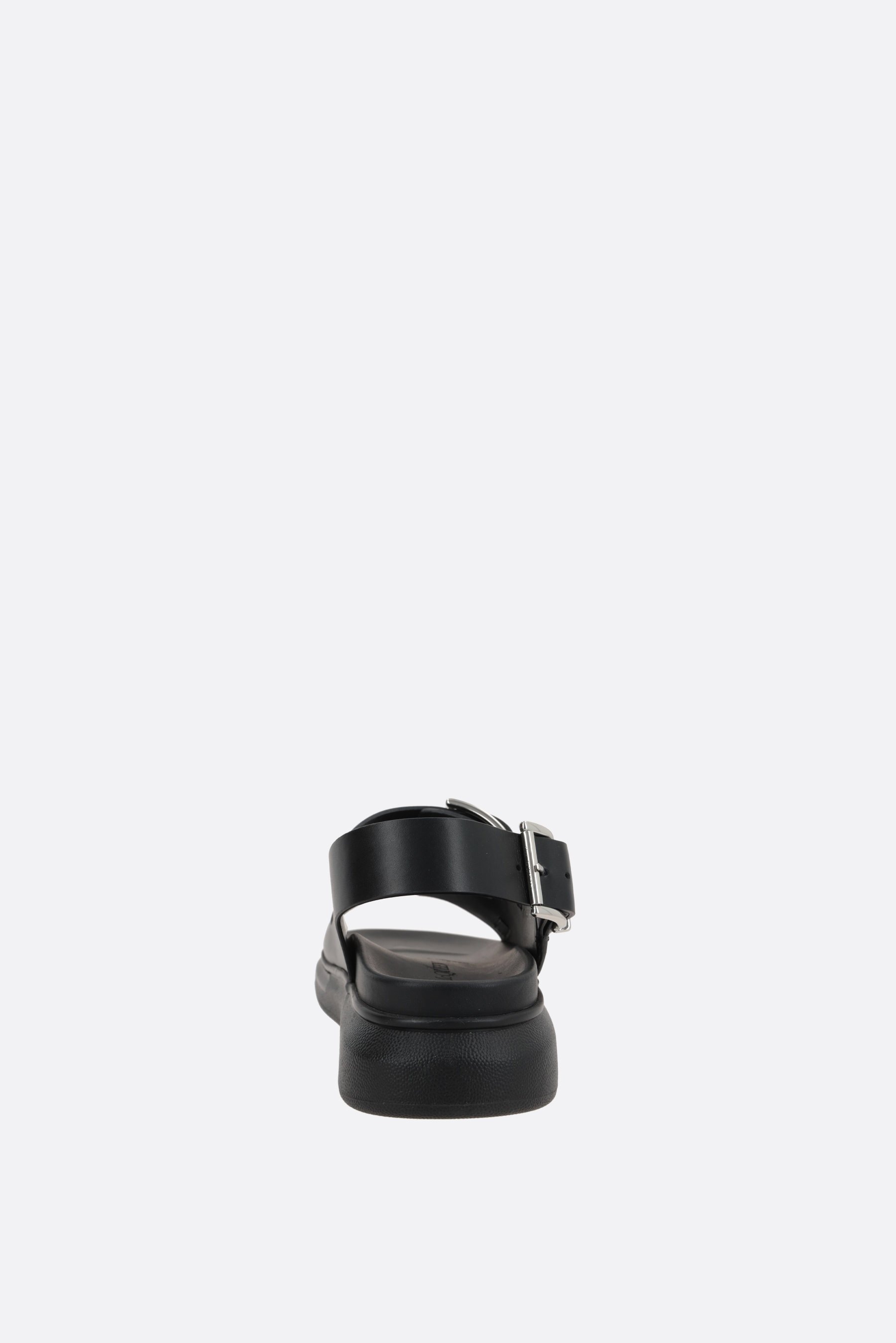 ALEXANDER McQUEEN sandalo flat in pelle liscia Sconti VIP