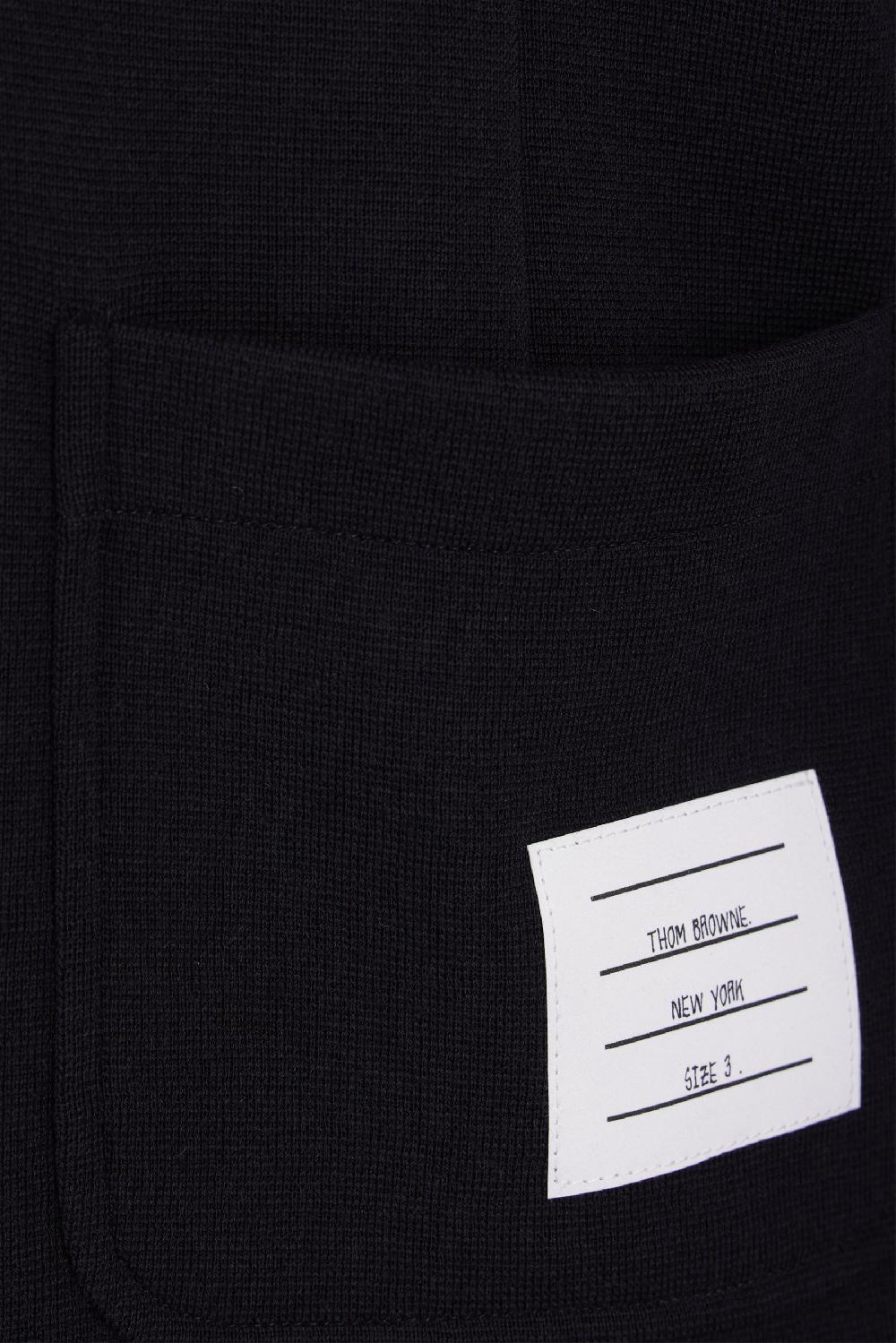 THOM BROWNE giacca monopetto in maglia di lana Offerta settimanale