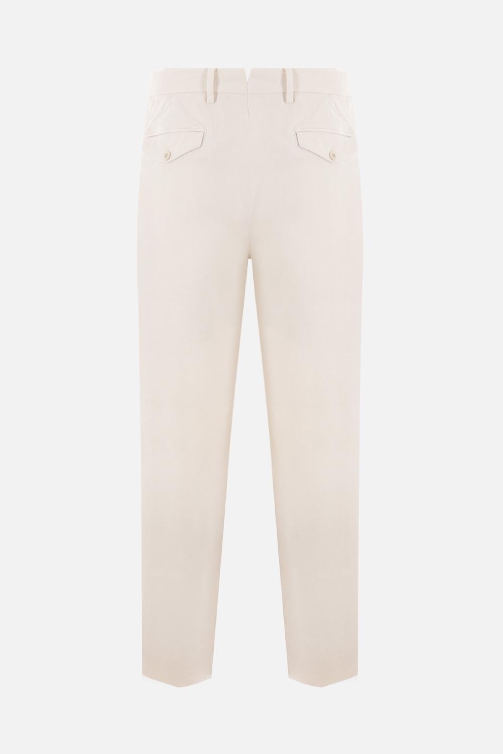 CARUSO pantalone in cotone lavato stretch Fino al 50% di sconto