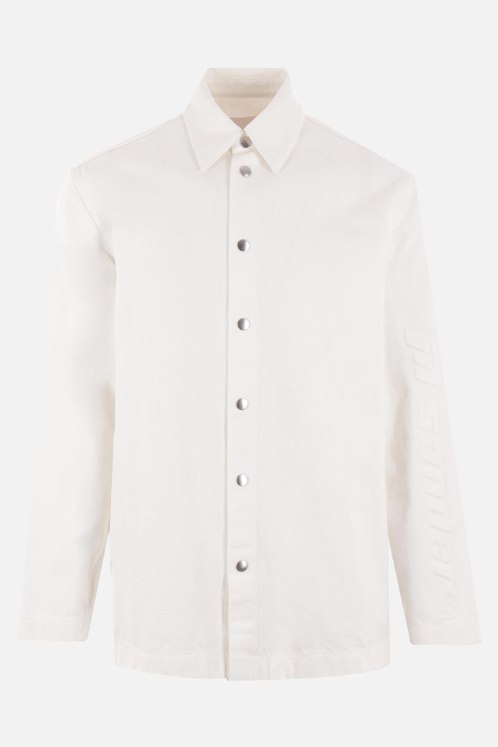 JIL SANDER giacca-camicia in denim con logo Solo un giorno rimasto